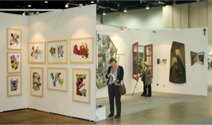 stand view 2 Art Helsinki 2012 with Paul Critchley & Michael Downs